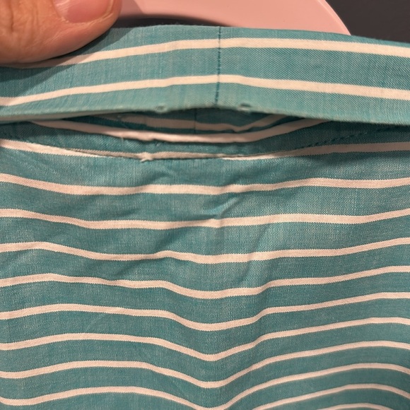 Vintage Christian Dior Monsieur Men’s Cotton Striped Robe Blue & White One Size - Picture 5 of 5